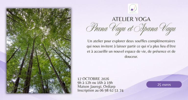 Atelier Yoga : Prana Vayu et Apana Vayu